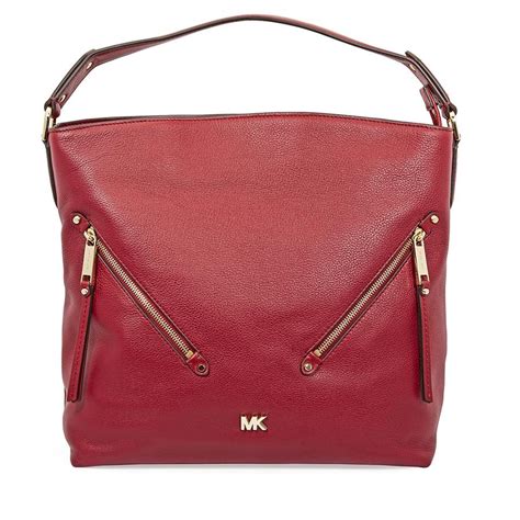 michael kors evie schriftzug|Evie Large Pebbled Leather Shoulder Bag .